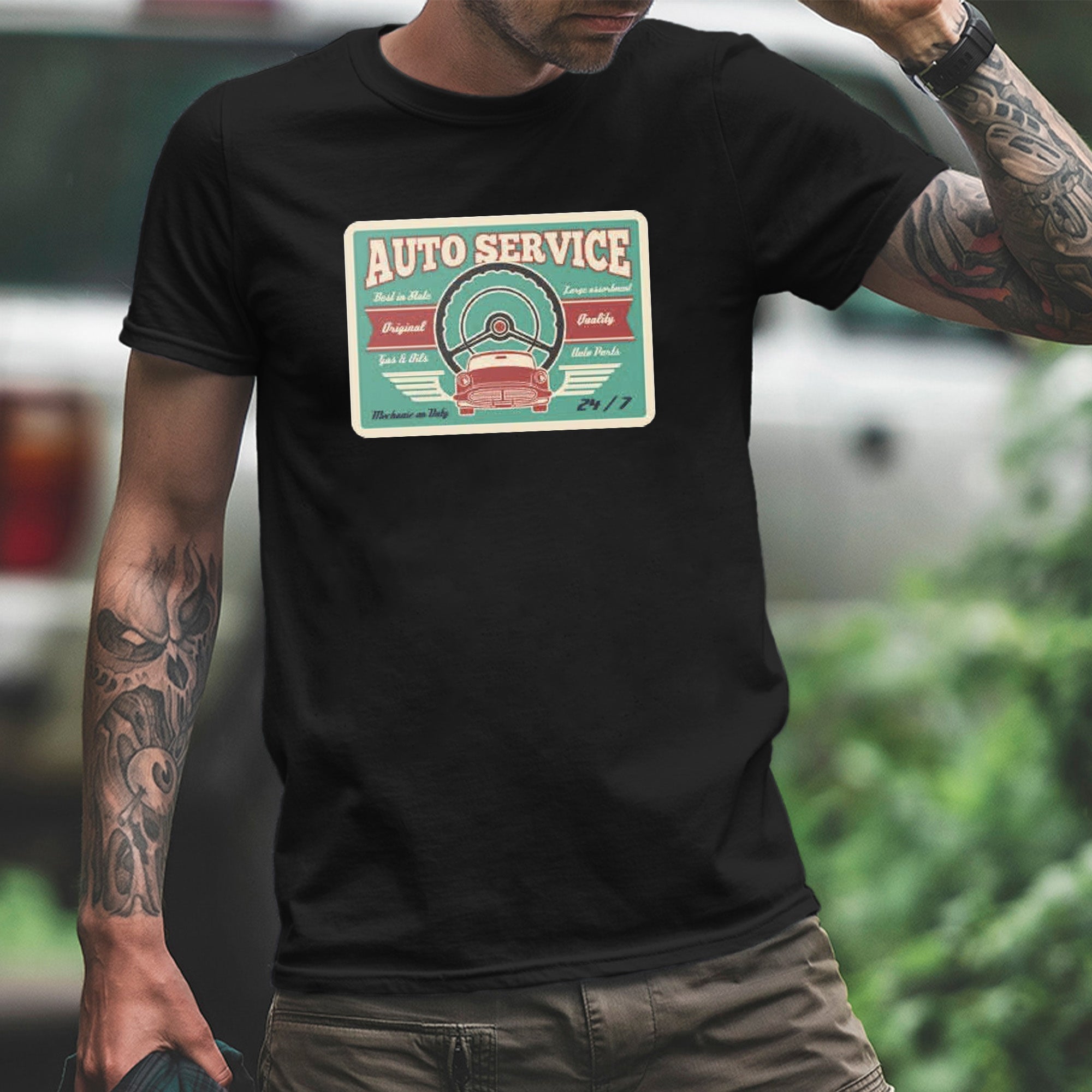 Custom T-Shirts with Patch - Rock 'n' Roll