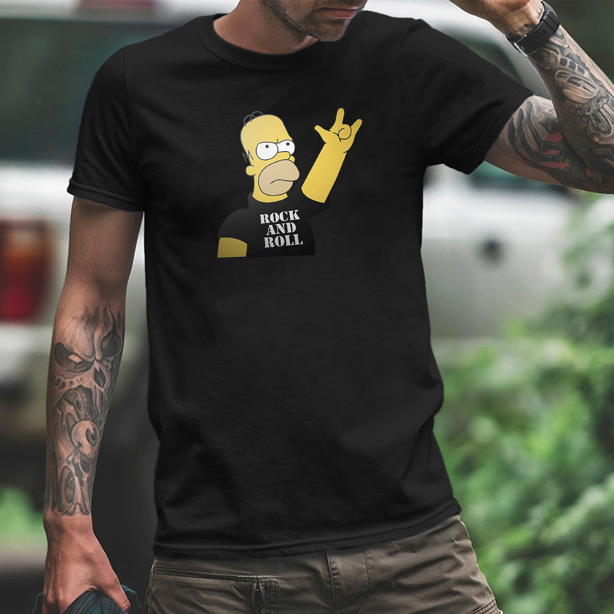 Custom T-Shirts with Patch - Rock 'n' Roll